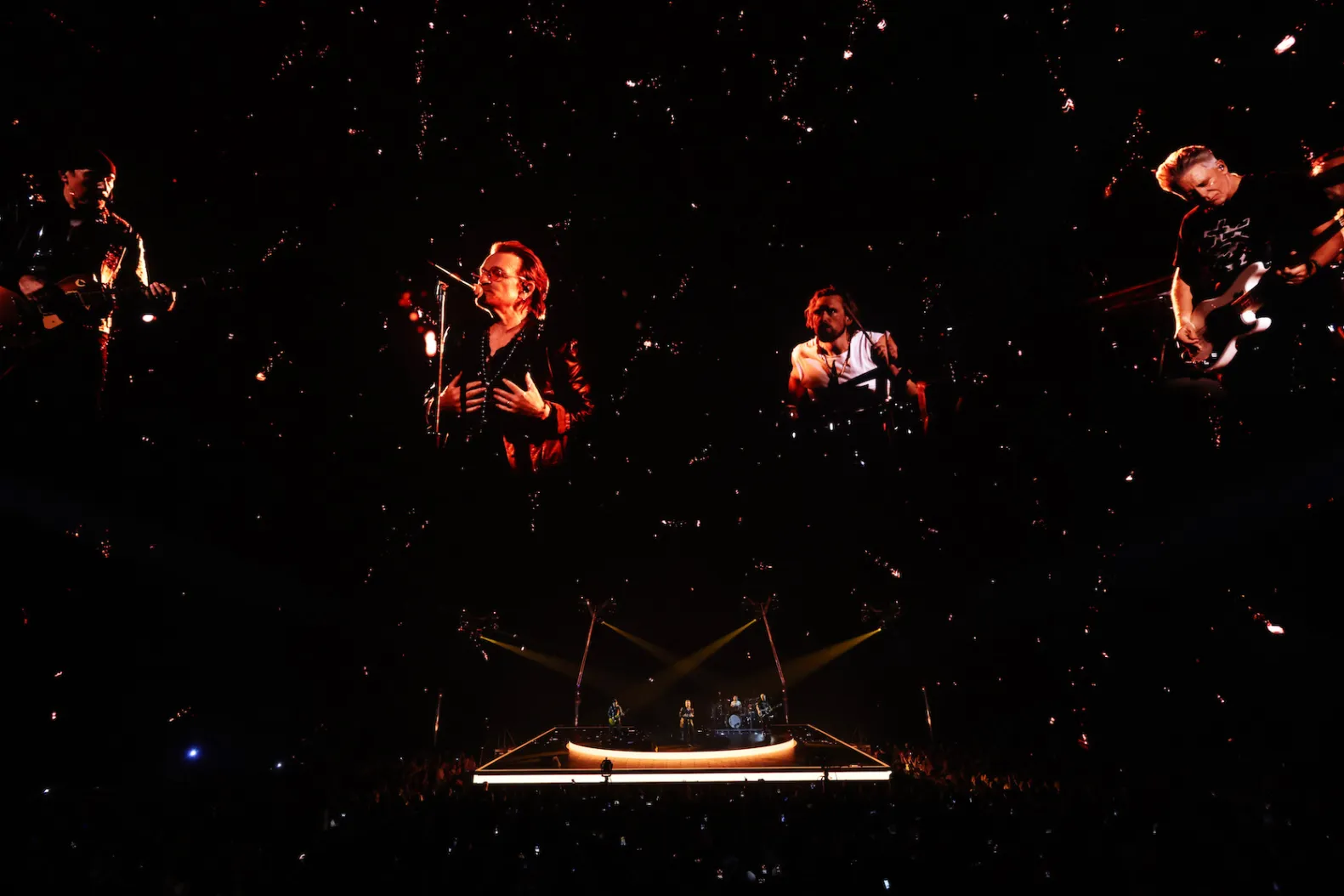 U2 Play ‘One’ With Daniel Lanois and Break Out Fan Favorite ’40’ at Final Sphere Concert